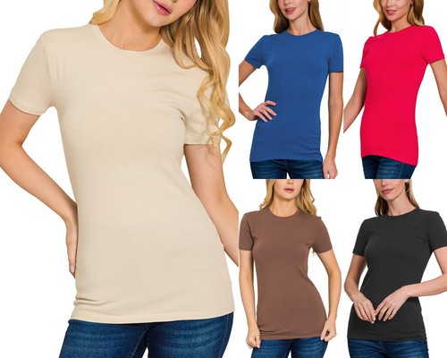 Women crew neck cotton - women's,